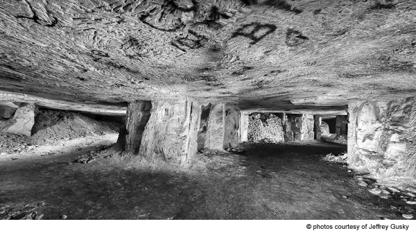 Former underground city beneath the trenches. Photographed March 11, 2013. Picardy, France. 