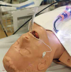 Figure 8. Intubated patient.