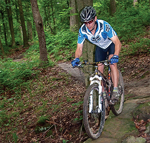 Dr. Jarosick on a bike ride.