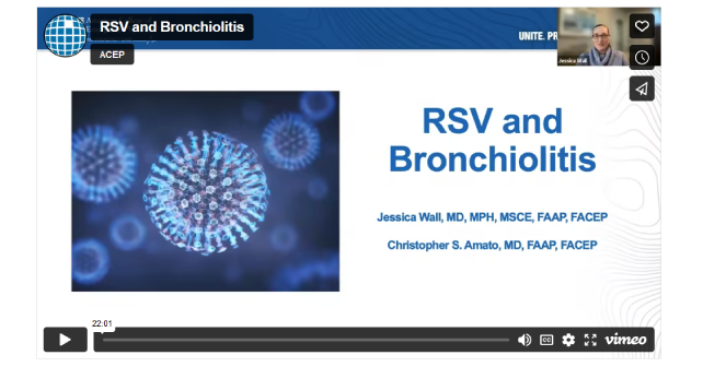 Acep Pediatric Webinars Available Now Pediatric Rsv Bronchiolitis